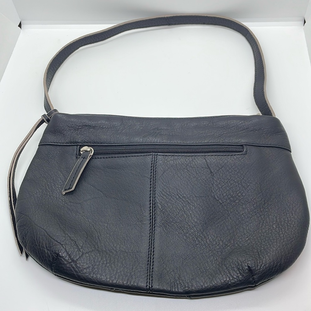 Stone Mountain Black Shoulder Purse - 7.5x10 Inches